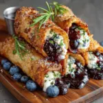 Blueberry Cream Cheese Egg Rolls