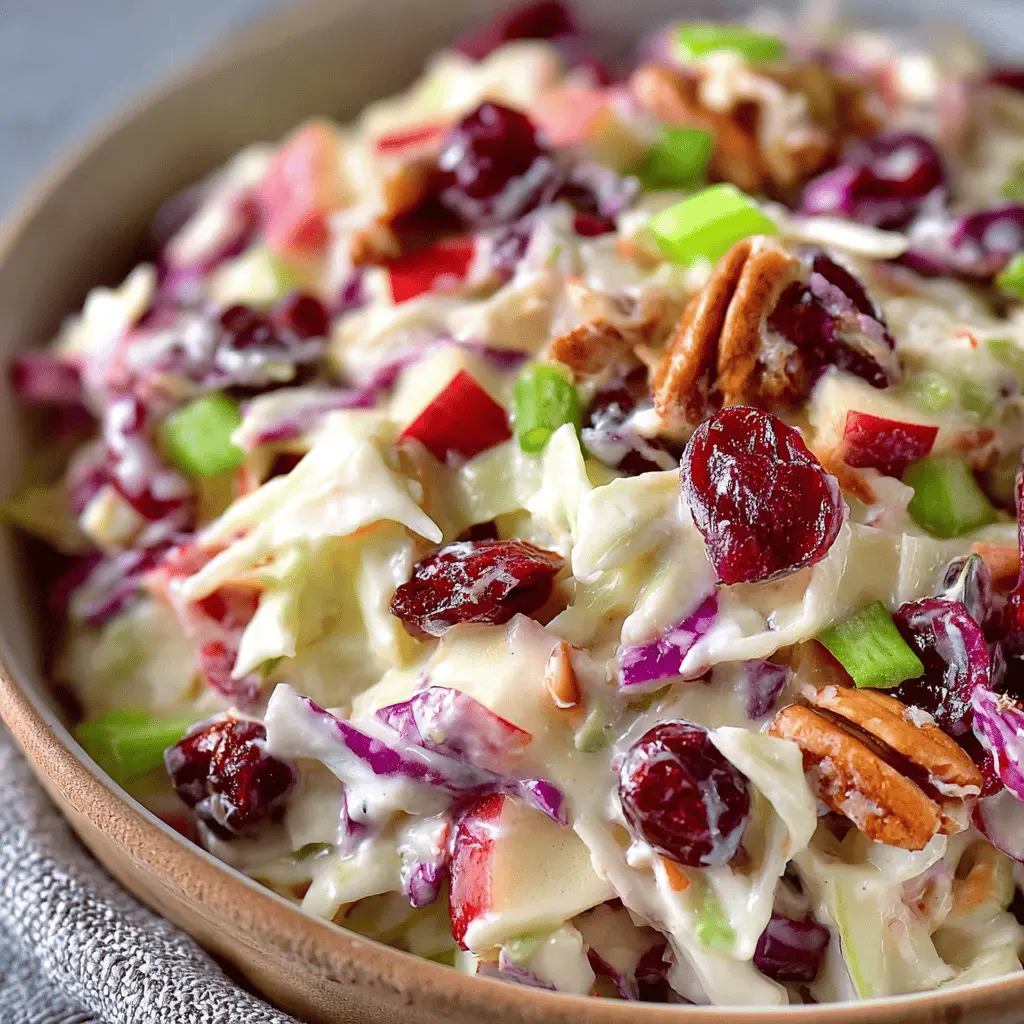 Cranberry Apple Coleslaw: The Best Twist on a Classic Salad