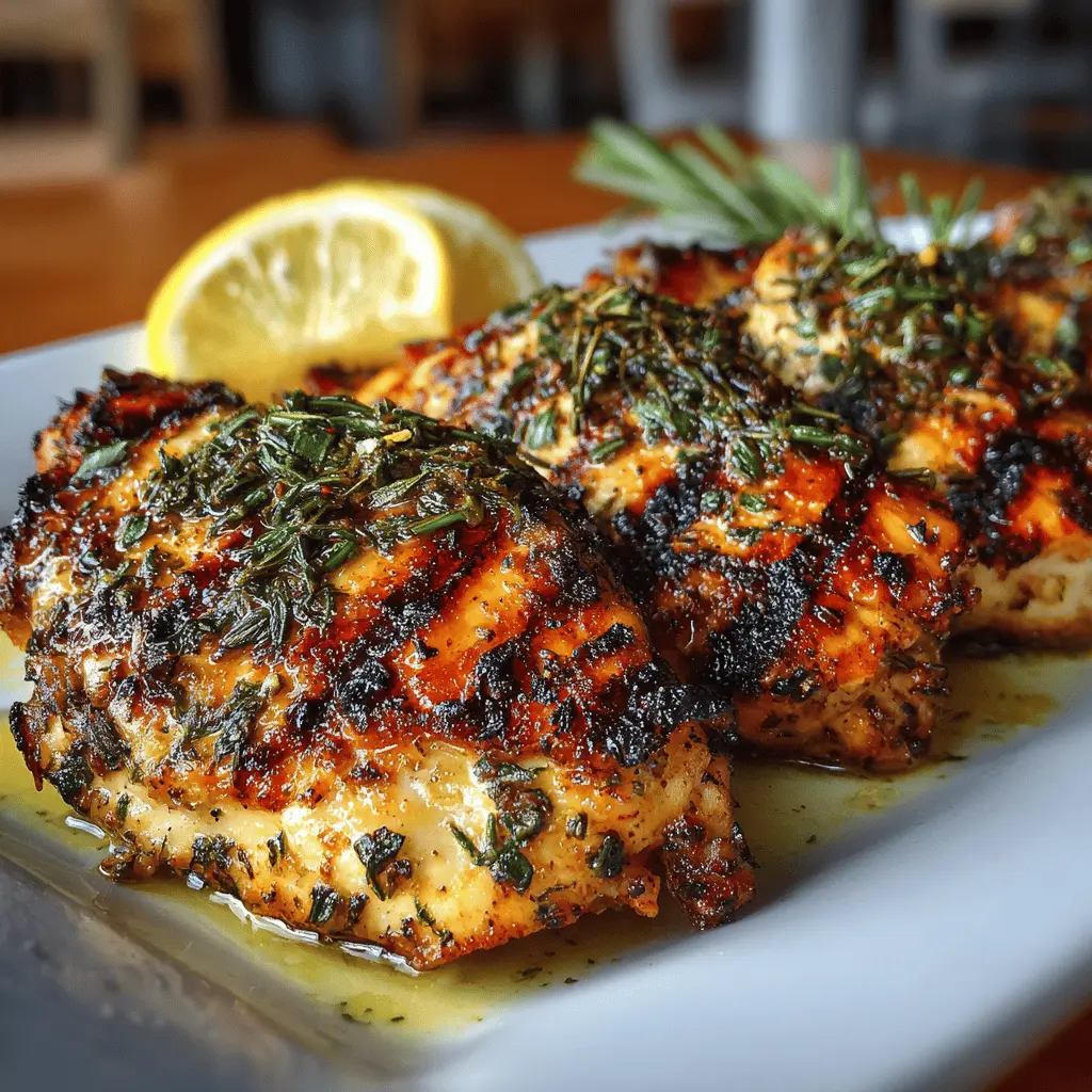 Grilled Lemon Herb Chicken: Juicy Recipe for Your Next BBQ