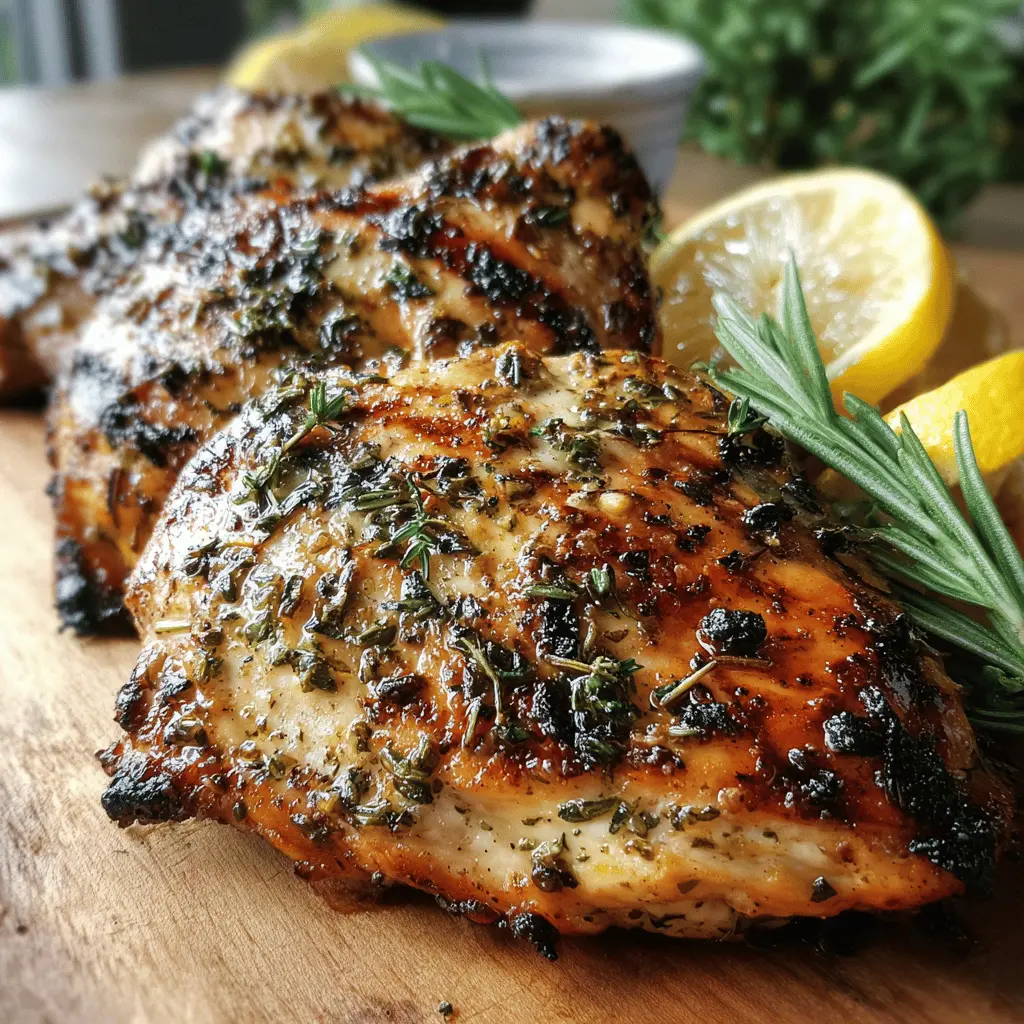 Lemon Herb Grilled Chicken: Juicy & Flavorful Family Delight