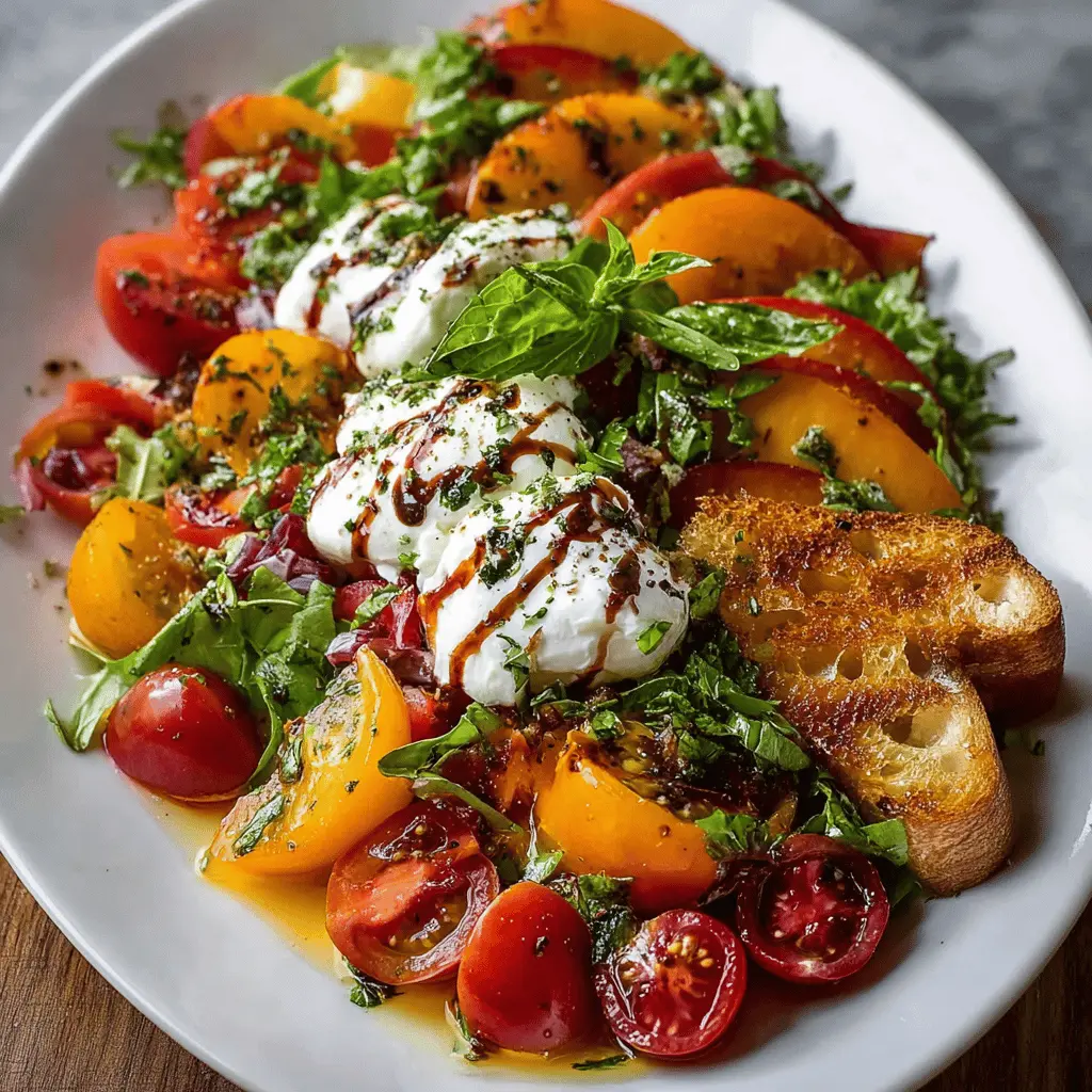 Peach Tomato Burrata Salad: A Refreshing Twist for Summer Meals
