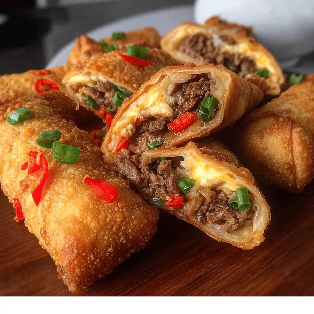 Philly Cheesesteak Egg Rolls: Easy, Juicy Twist on Classic Flavor