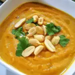 Spicy Peanut Soup with Sweet Potato