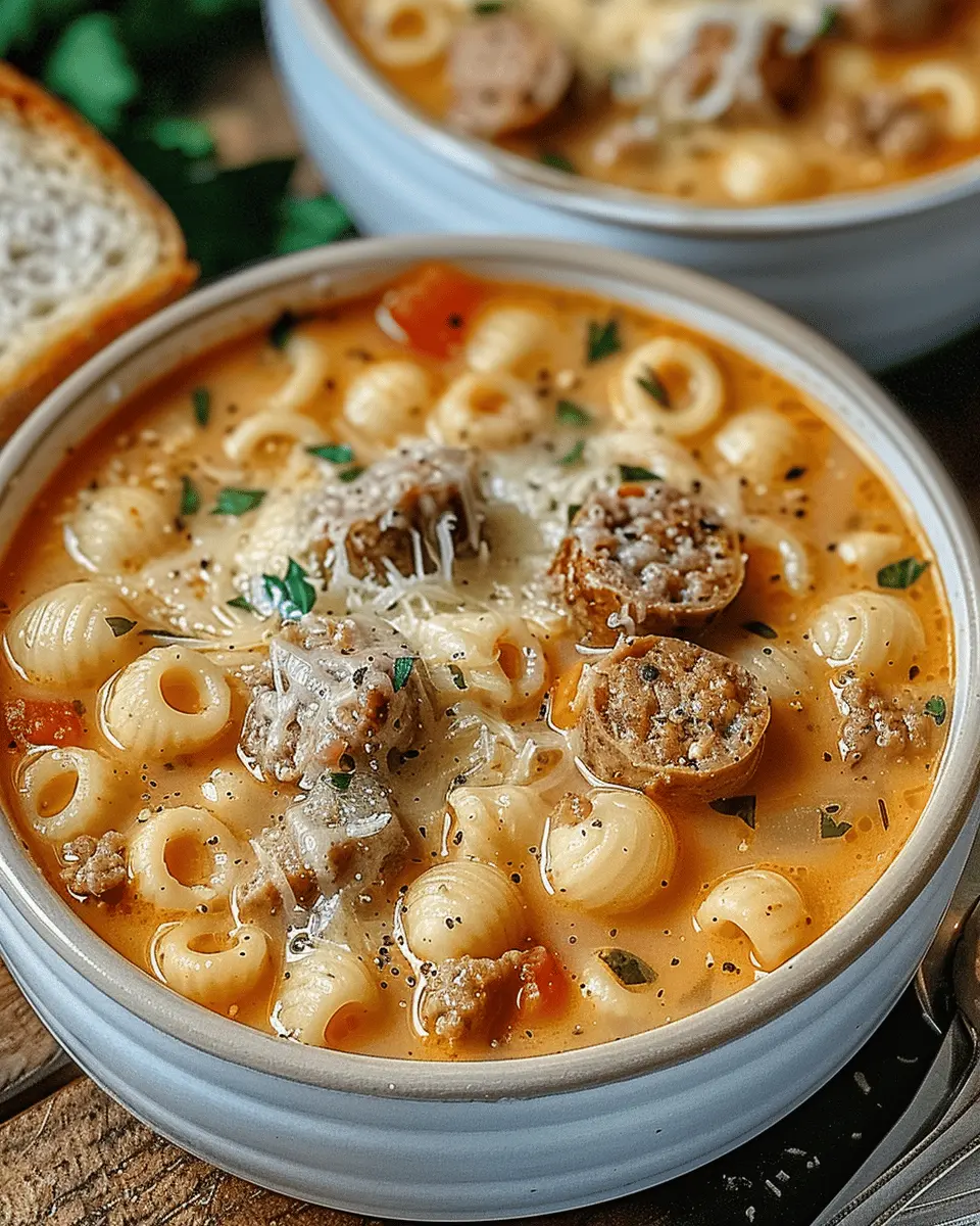 Parmesan Italian Sausage Ditalini Soup: A Creamy Comfort Classic