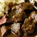 Sirloin Tips in Gravy