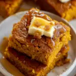 Pumpkin Cornbread with Cinnamon Honey Butter