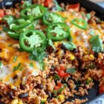 Cheesy Taco Rice Skillet