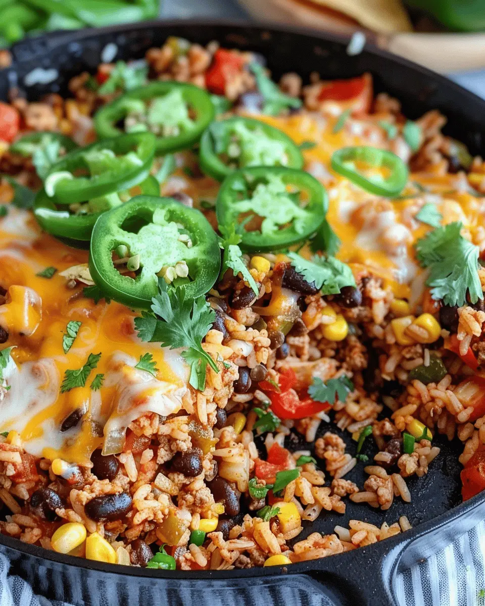 Cheesy Taco Rice Skillet: Easy Comfort Food for Busy Nights
