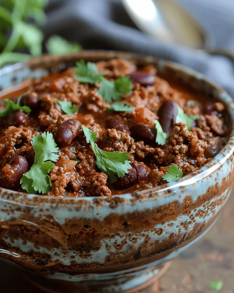 Texas Chili Recipe: Indulgent with Turkey Bacon and Chicken Ham