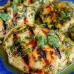 Grilled Salsa Verde Pepper Jack Chicken