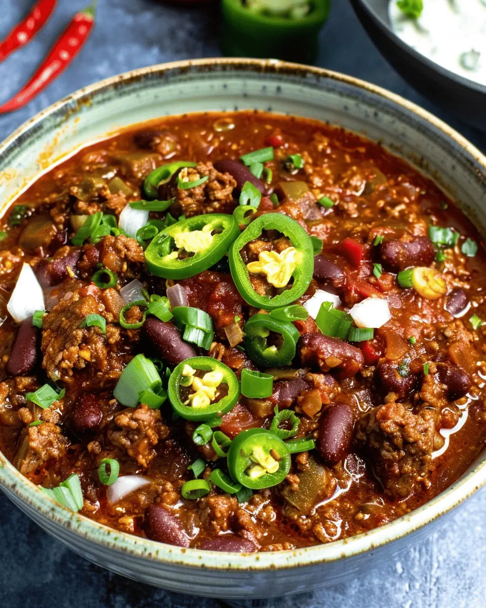 Short Rib and Chorizo Chili: Indulgent Comfort Food Delight