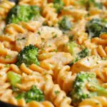 Cheesy Ranch Chicken and Broccoli Pasta Skillet
