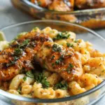 High-Protein Honey Garlic Butter Chicken with Mac & Cheese