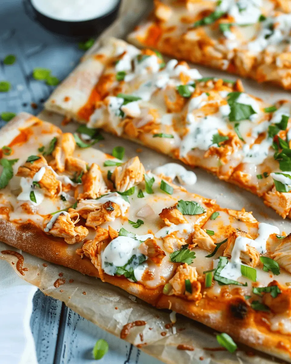 Buffalo Chicken Flatbread: Easy and Indulgent Weeknight Delight