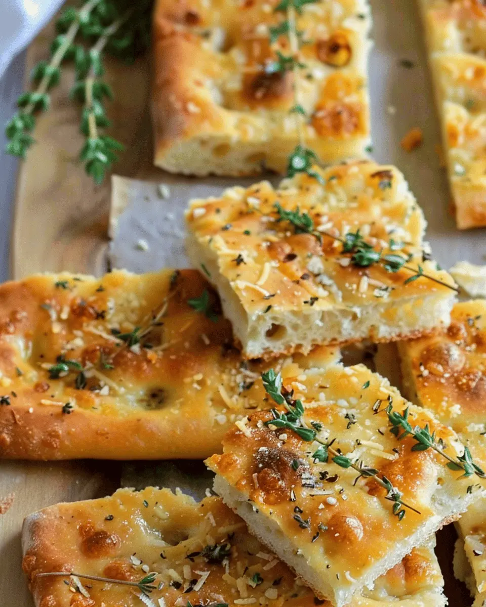 gruyère thyme focaccia: the best homemade delight for all