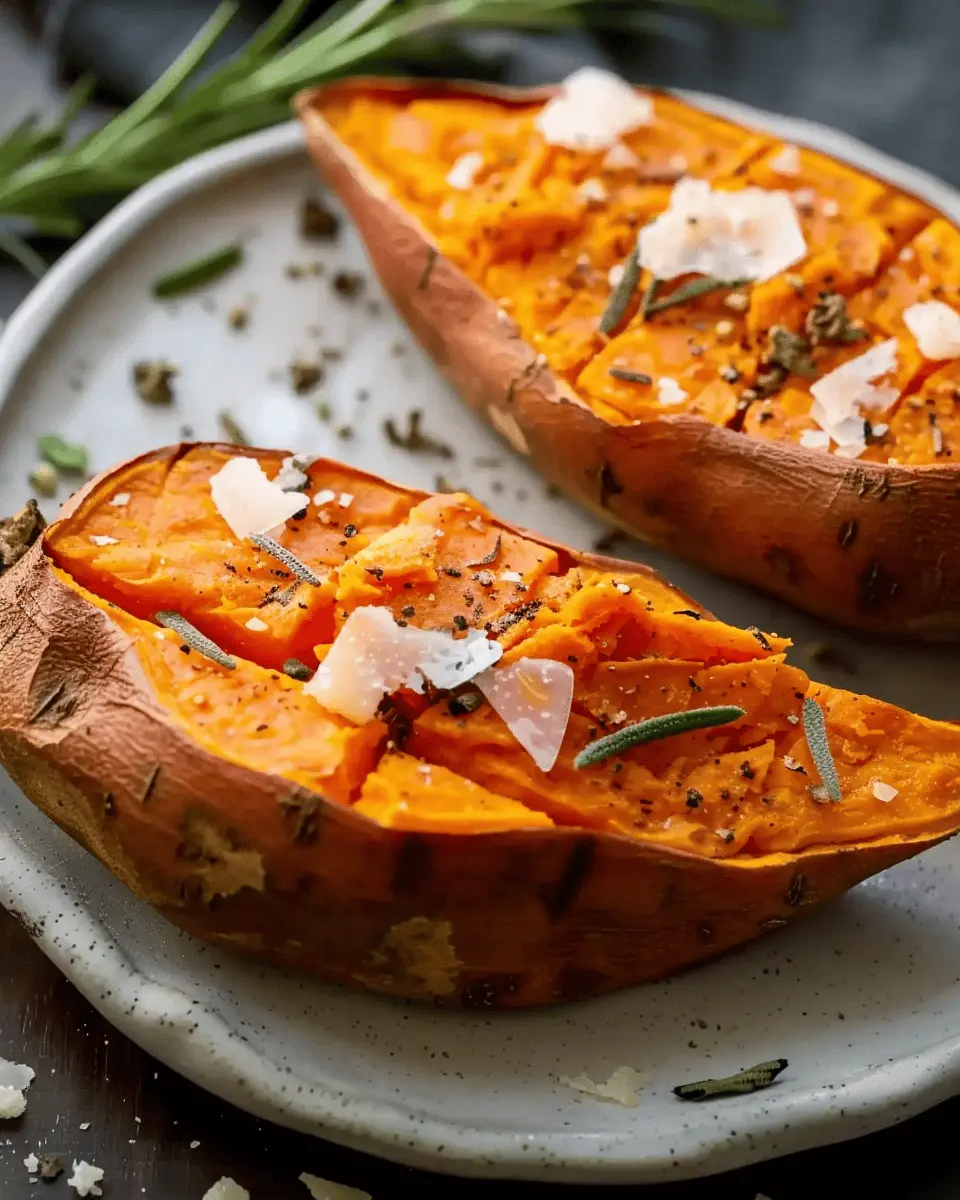 Baked Sweet Potato Bliss: Loaded with Turkey Bacon and Cheese