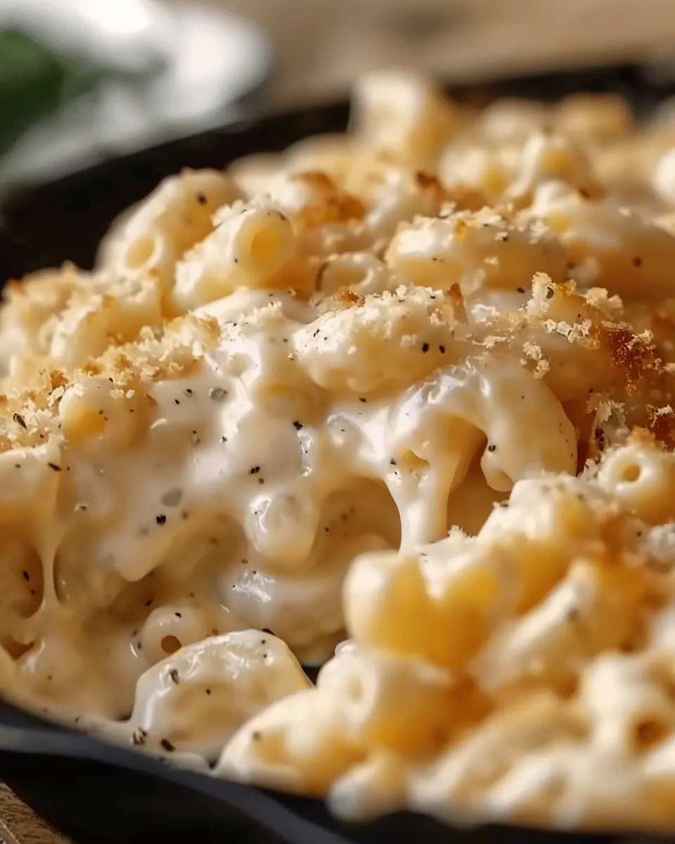 White Cheddar Mac and Cheese with Turkey Bacon: A Cozy Delight