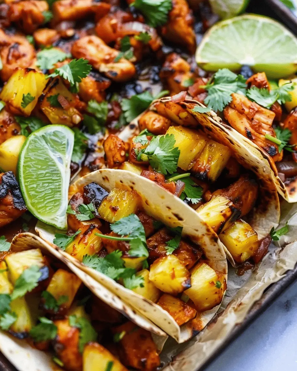 One Pan Chicken & Pineapple Tacos: Easy & Delicious Weeknight Dinner