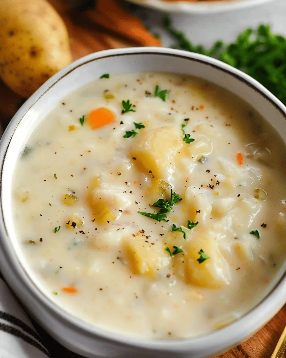 Potato Soup Recipe: Creamy Comfort with Turkey Bacon & Chicken Ham