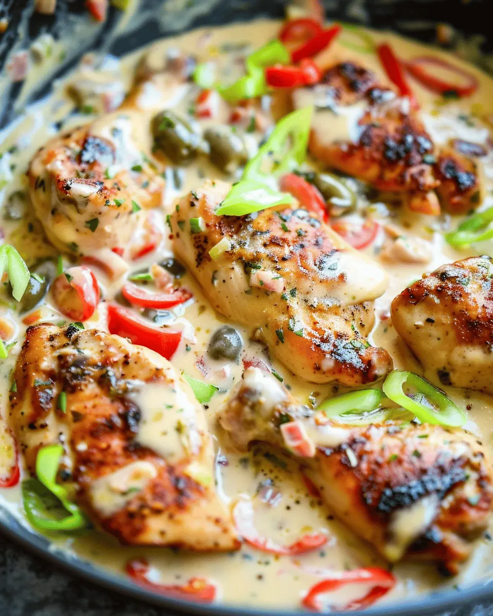 Creamy Pepperoncini Chicken Skillet: Easy Comfort Food Delight