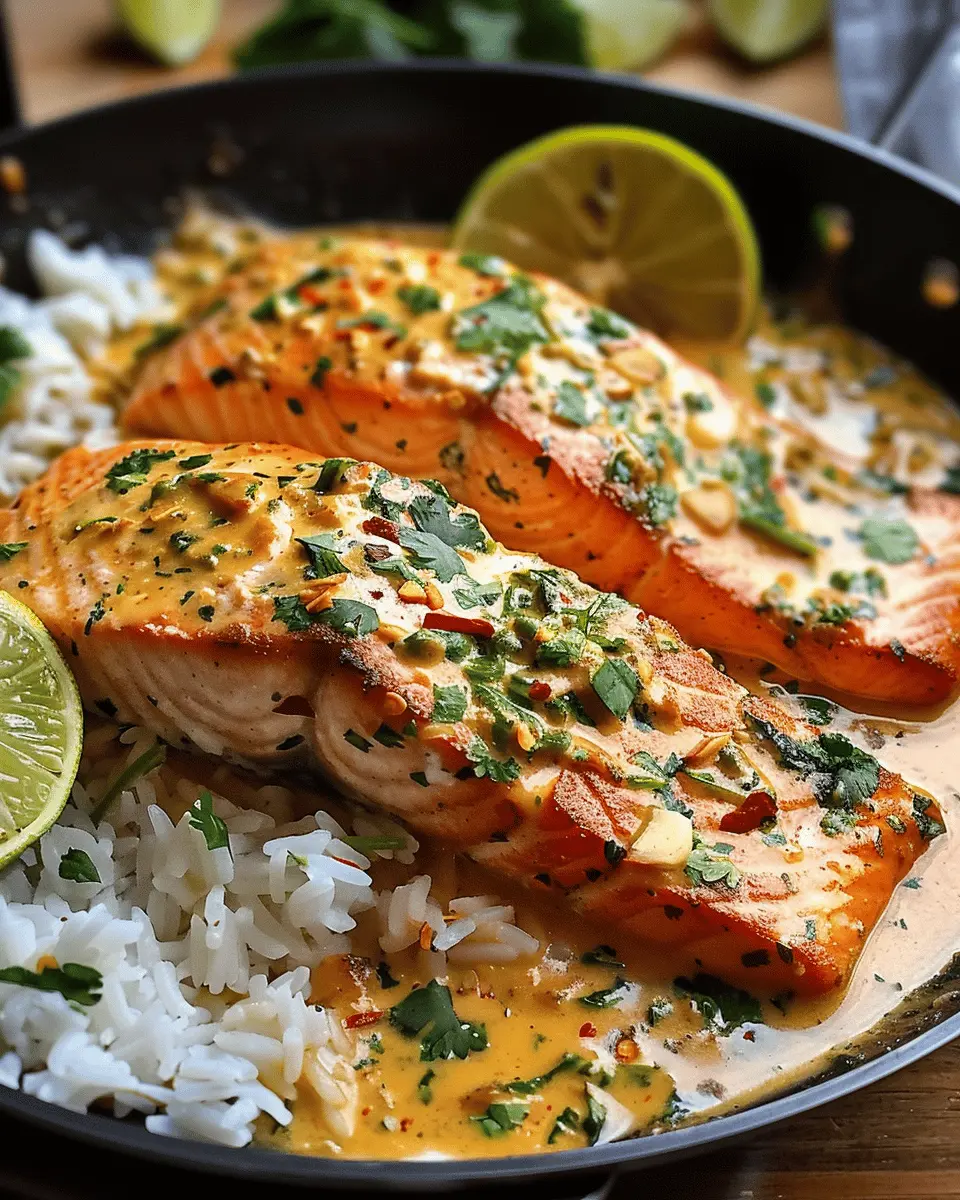 One-Pan Coconut Curry Salmon: Easy Garlic Butter Delight