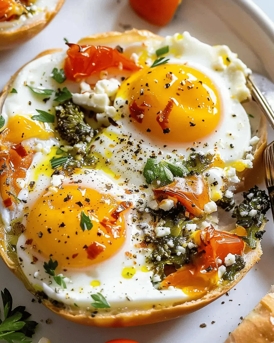 Baked Feta Eggs with Turkey Bacon: A Deliciously Easy Breakfast