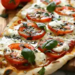 Quick Caprese Naan Pizza