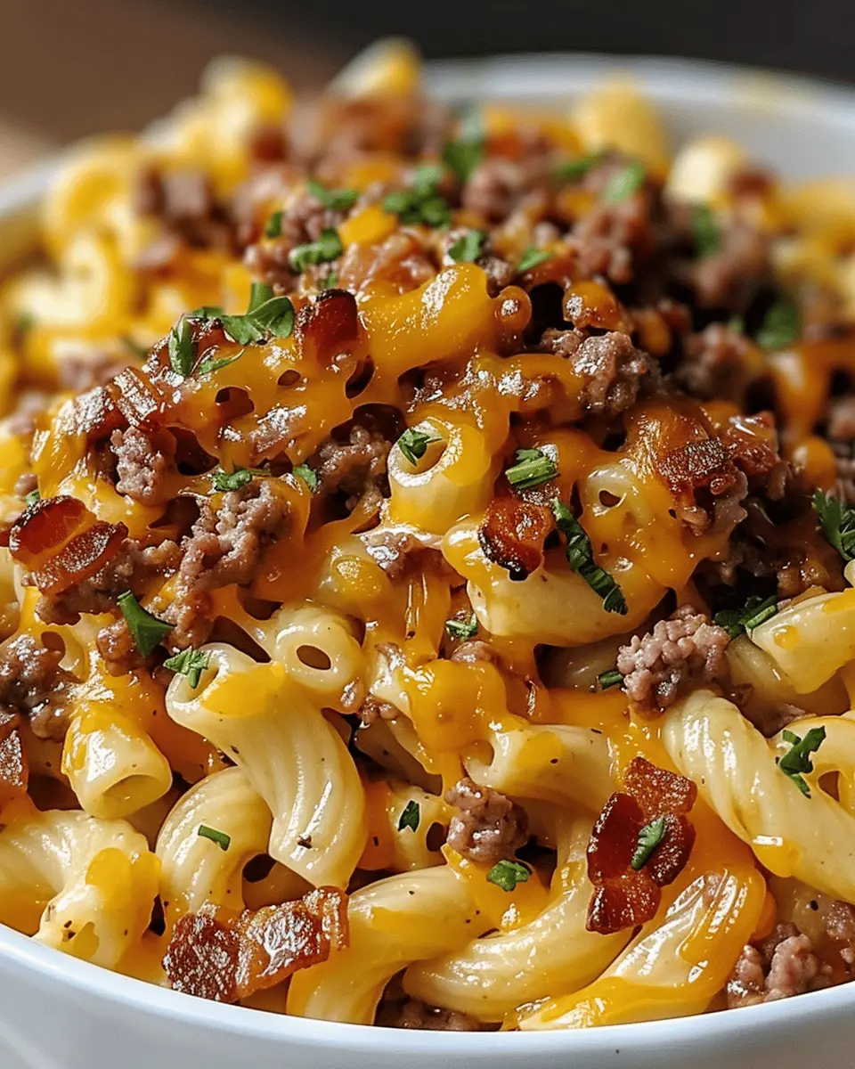 Loaded Bacon Cheeseburger Pasta: Easy Comfort Food Delight