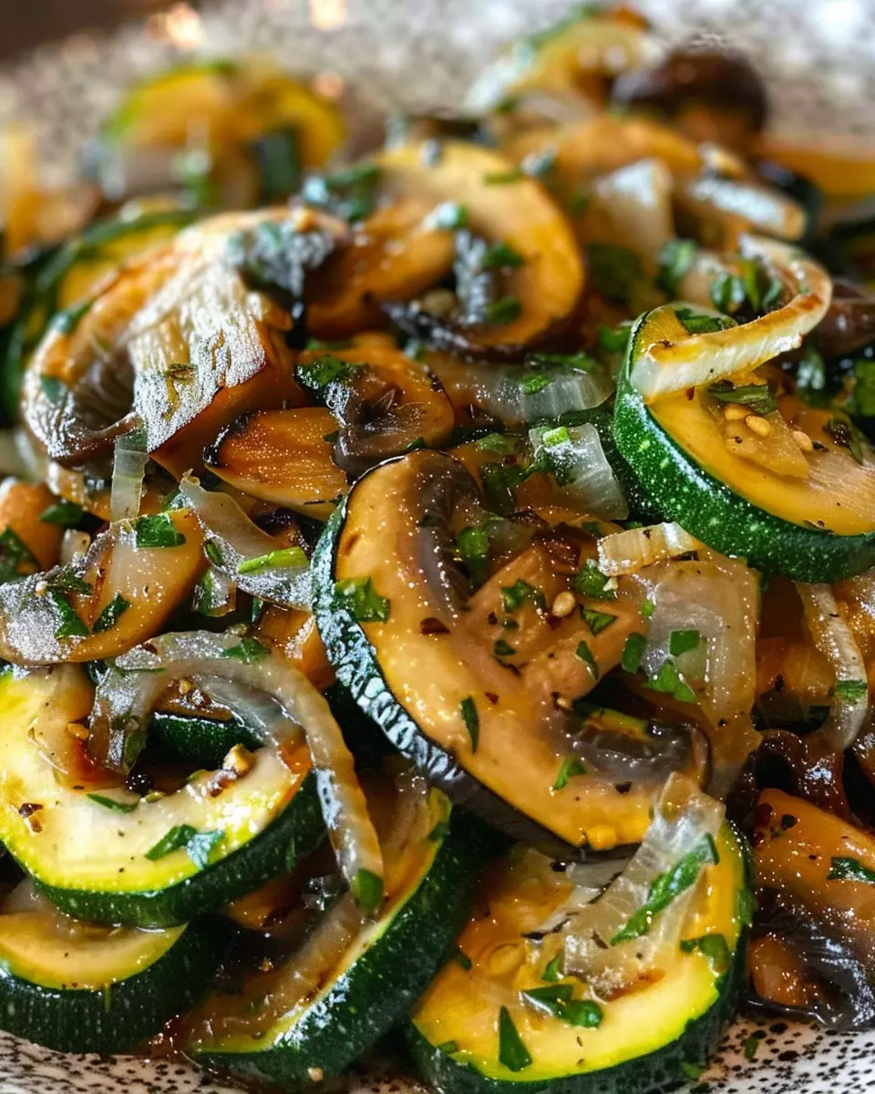 Sauteed Zucchini Mushrooms and Onions: Easy Comfort Food Delight