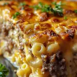 Mac and Cheese Meatloaf Casserole