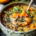 Vegan Pumpkin Wild Rice Soup