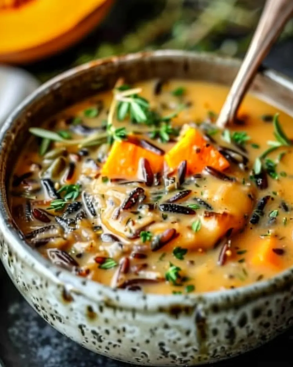 Vegan Pumpkin Wild Rice Soup: The Best Cozy Comfort Food