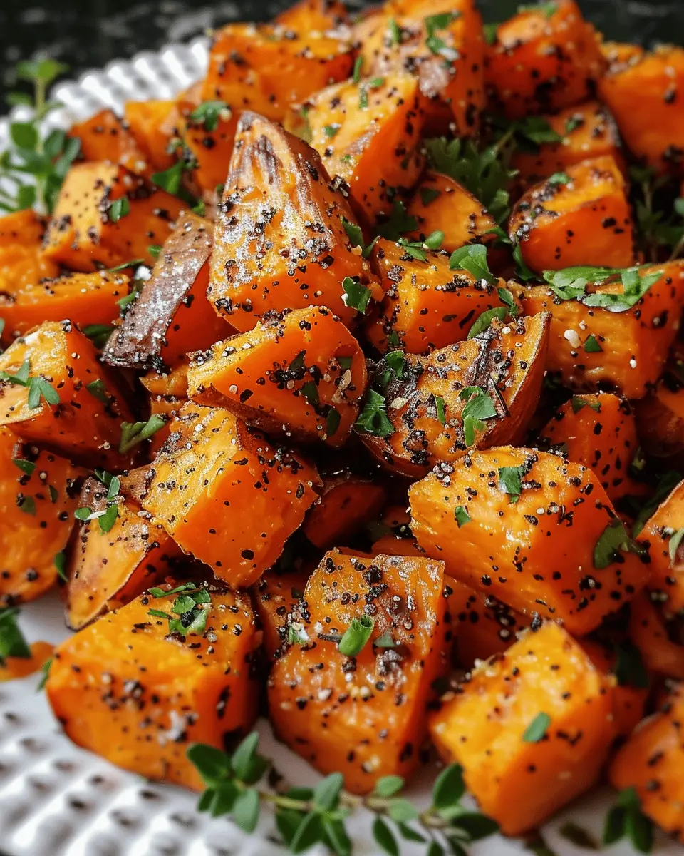 Garlic Butter Roasted Sweet Potatoes: Easy &amp; Irresistibly Delicious