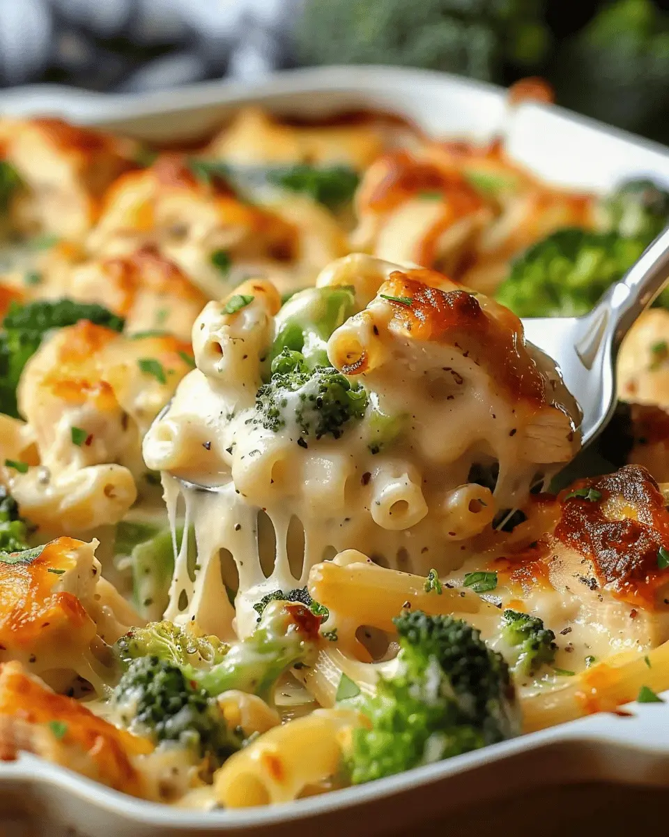 Chicken and Broccoli Alfredo Bake: Easy Comfort Food Delight