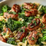 Chicken Sausage and Broccoli Orzo