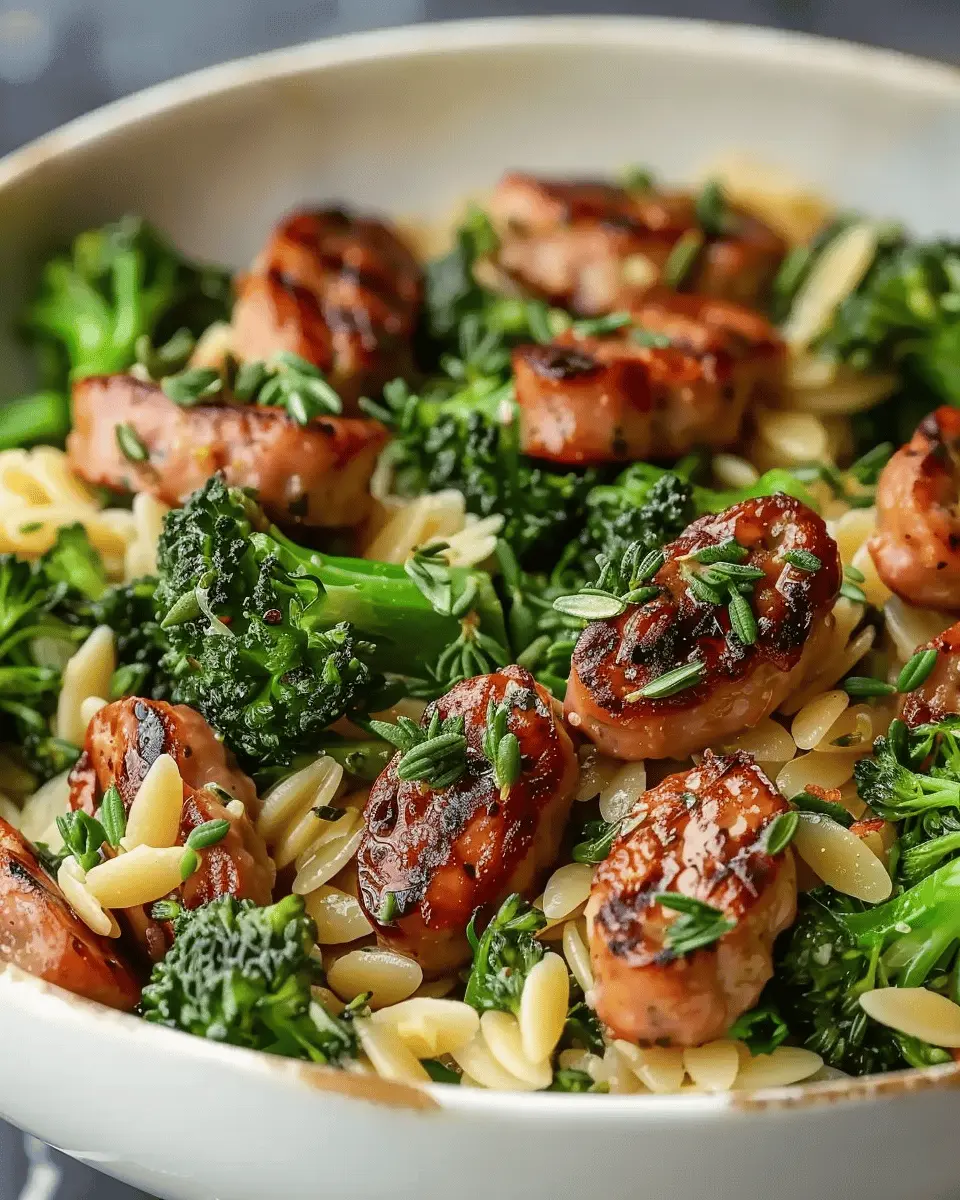 Chicken Sausage and Broccoli Orzo: A Delightfully Easy Dinner