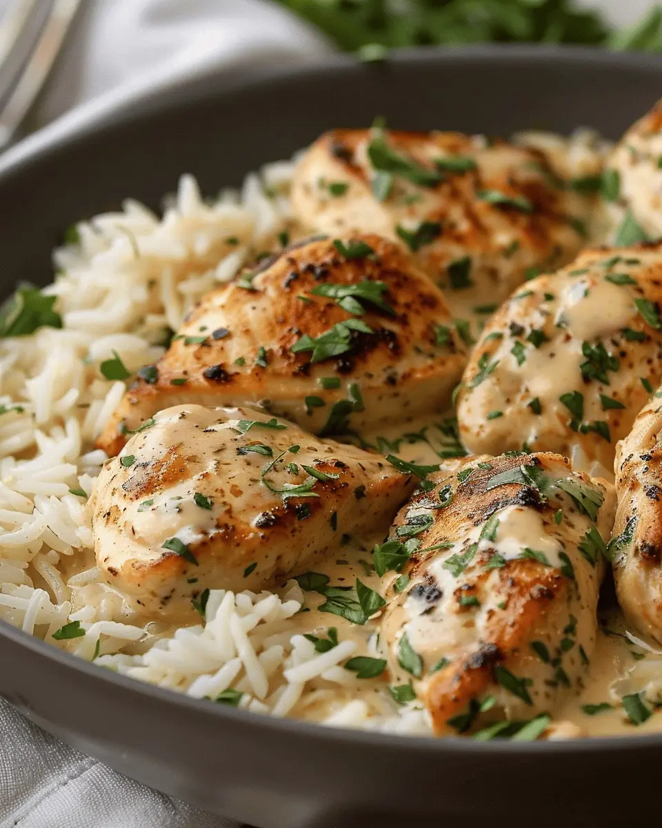 Creamy Herb Chicken &amp; Basmati Rice: An Easy Comfort Delight