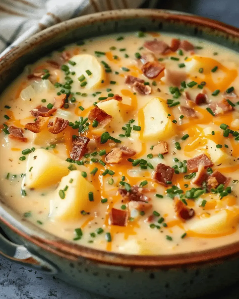 Crock Pot Crack Potato Soup: Indulgent Comfort with Turkey Bacon