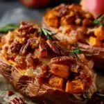 Apple Spiced Stuffed Sweet Potatoes