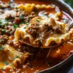Mouthwatering One Pot Lasagna Soup
