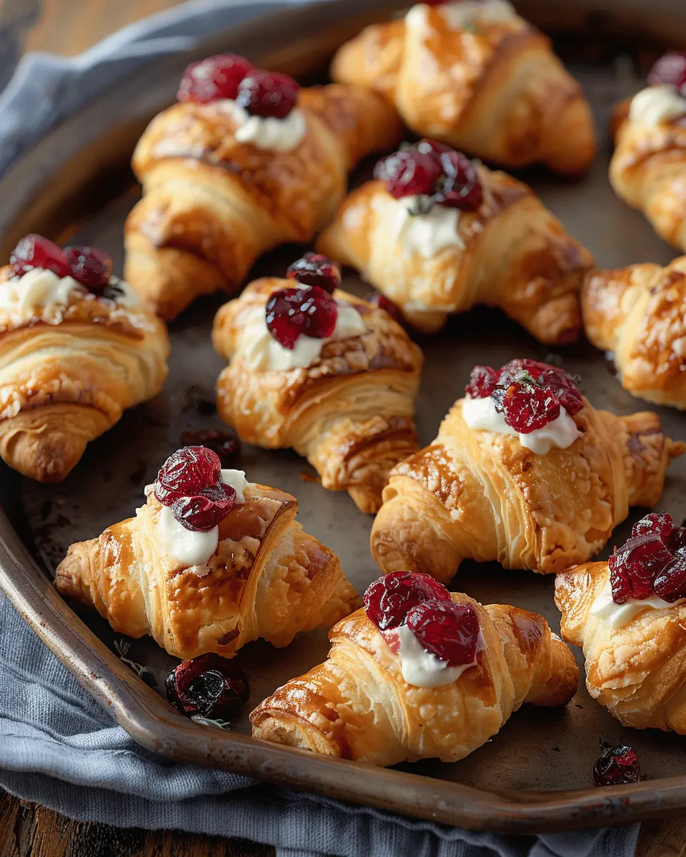 Cranberry Cream Cheese Crescent Bites: Easy Indulgence to Enjoy