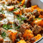 Fall Sweet Potato and Sausage Casserole