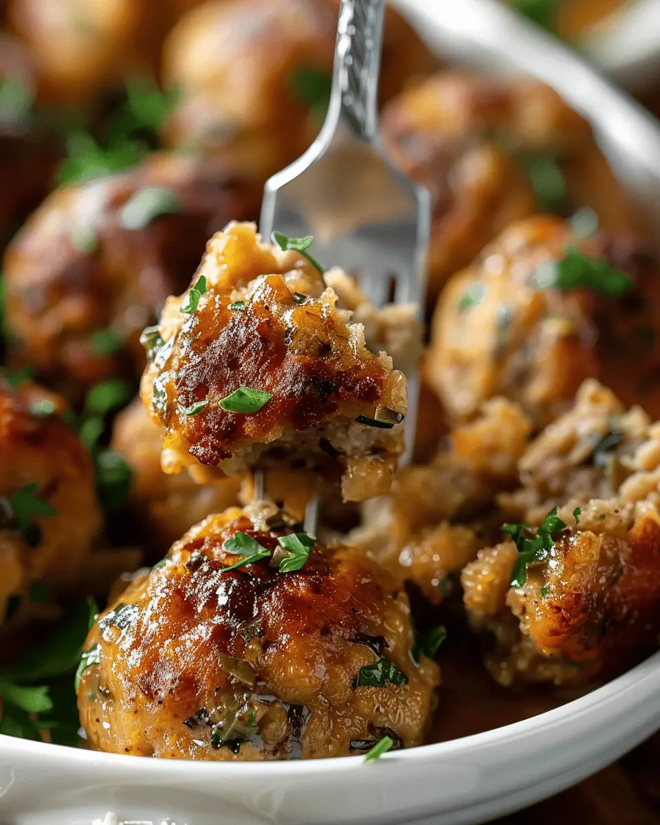 Grandma Dot’s Stuffing Balls: Easy Turkey Bacon Delights