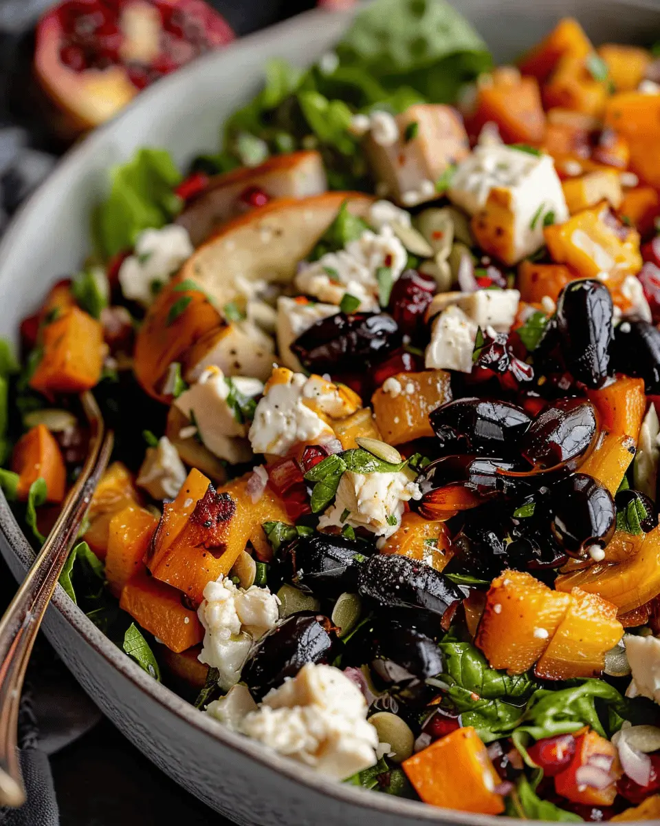 Fall Harvest Salad: Easy & Delicious with Turkey Bacon and Chicken Ham