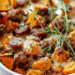 Fall Sweet Potato and Sausage Casserole
