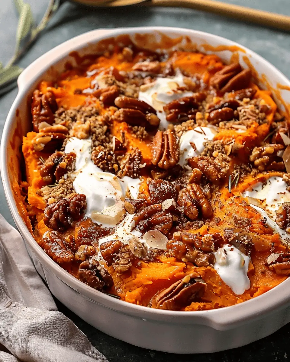 southern maple sweet potato casserole: the best side dish delight