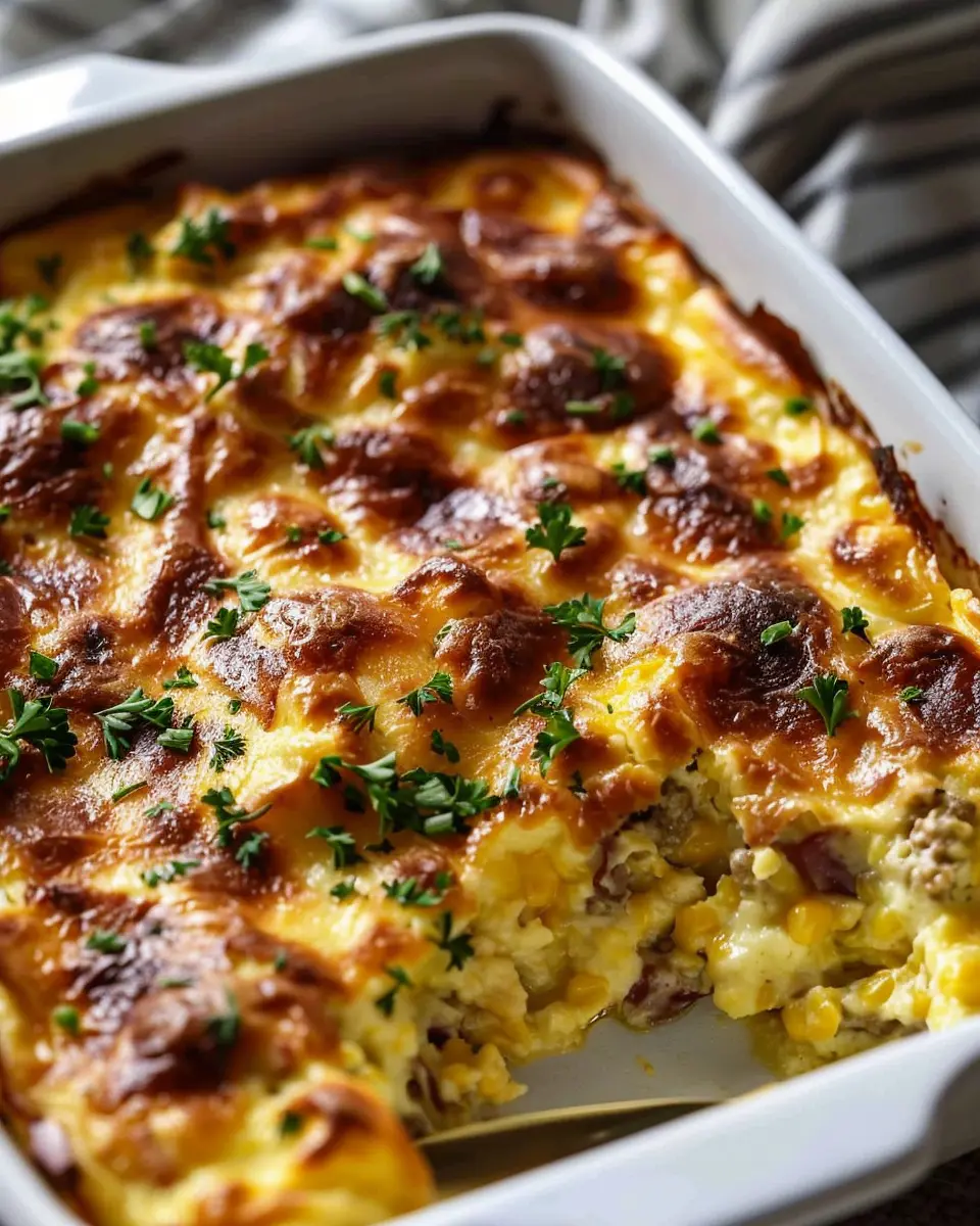 Ina Garten Overnight Breakfast Casserole with Turkey Bacon Delight