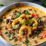 Easy Cheeseburger Soup