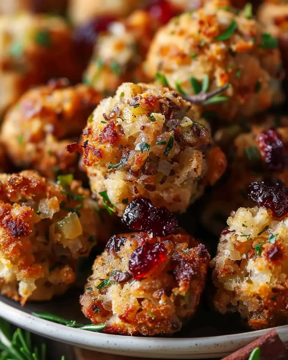 Thanksgiving Stuffing Balls: Easy Turkey Bacon Delight for Your Feast