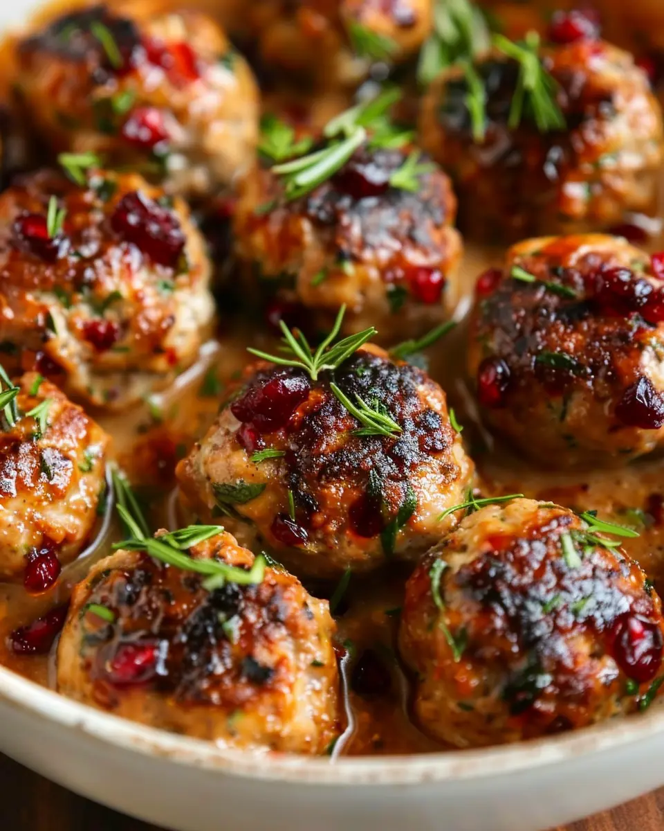 Thanksgiving Turkey Cranberry Meatballs Made Easy for Everyone